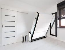 Studio 140cmx190cm Wall Bed Vertical Folding Bed Pull Down Murphy Bed, Clearance