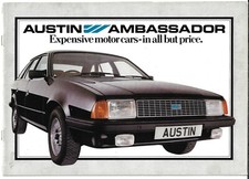 Austin Ambassador 1982 UK Market Sales Brochure 1.7 2.0 L HL HLS Vanden Plas