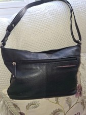 Clarks black leather shoulder