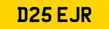 OLD QUALITY 2 DIGIT PRIVATE DVLA REG NUMBER PLATE ALL FEES PAID D25 EJR / EJ ER