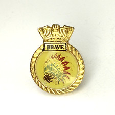 HMS Brave Lapel Pin - Royal