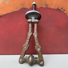 Arts & Crafts Antique Edwardian Brass Front Door Knocker Knobs Pull Handle
