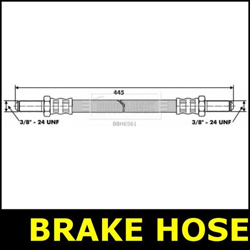 Brake hose front fits - brake,