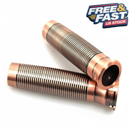 Copper handlebar grips - copper, for