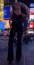 Perrie Sian Black Sequin