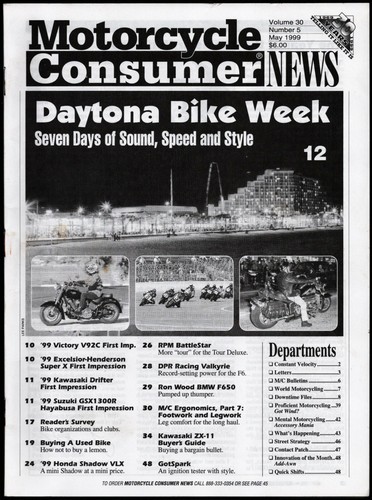 May 1999 motorcycle consumer - may,