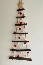 Rustic wooden wall hanging - wooden,