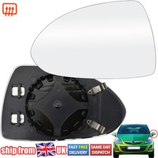 Left Passenger Side Heated Wing Mirror Glass For Vauxhall Corsa D 06-14 E 14-20
