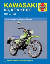 HAYNES MOTORCYCLE SERVICE MANUAL 1371 FOR KAWASAKI KC KE KH100 1975 - 1999