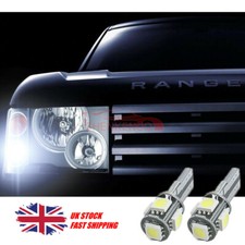 FOR LAND ROVER DISCOVERY 3 & 4 2x T10 LED WHITE BULBS SIDELIGHTS FREE ERROR