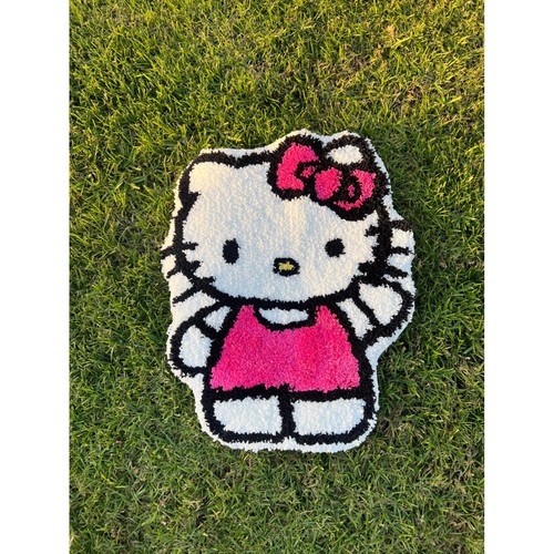 Handmade hello kitty tufted - hello,