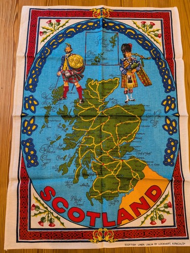 Vintage scottish linen tea - linen,