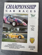 Race Programme 1 April  1994  Oulton Park Saloons Formula Ford  GT Results  A4