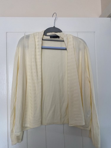 Ladies soft white cardigan - soft,