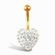9ct Yellow Gold Belly Bar