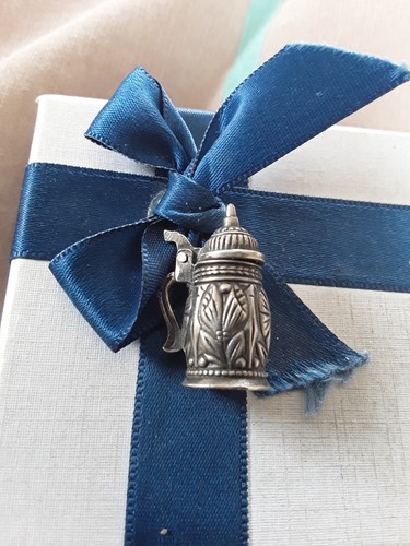 Silver charm drinking tankard - silver,