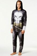 PUNISHER Marvel Costume Jumpsuit Union Suit Pajamas Men's Large NEW WITH TAG