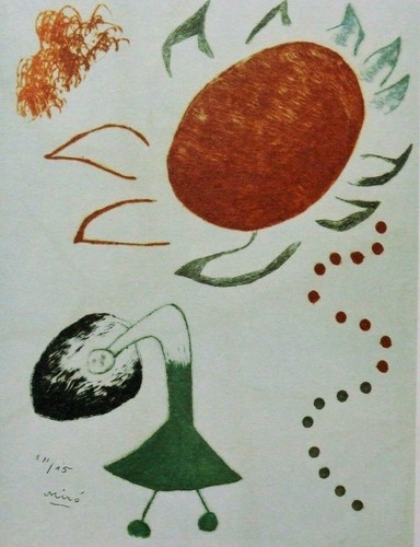 Joan miro mounted vintage - joan,