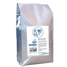 Beef Gelatin Powder 1kg Bovine Platinum Grade 250 Bloom Halal Odourless 