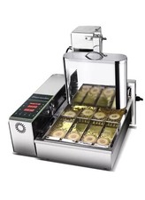 4pcs/Row Commercial Digital Electric Auto Mini Donut Maker Machine Fryer