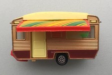 Vintage CORGI Bronze Die Cast TOURING 490 CARAVAN Camping Toy Vehicle Car