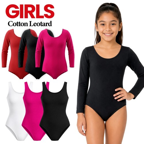 Girls cotton leotard school - leotard,