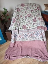 Vintage VANTONA Single Quilt Cover And Pillowcase Set Reversible Debenhams? 