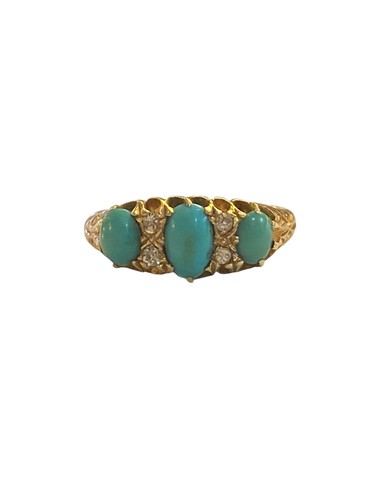 18ct antique turquoise and