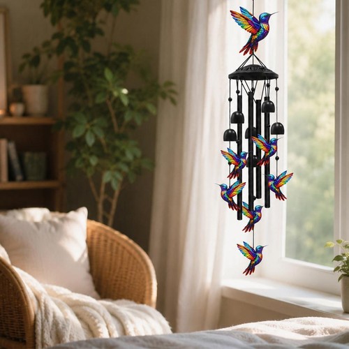 Retro metal hummingbird wind - metal,