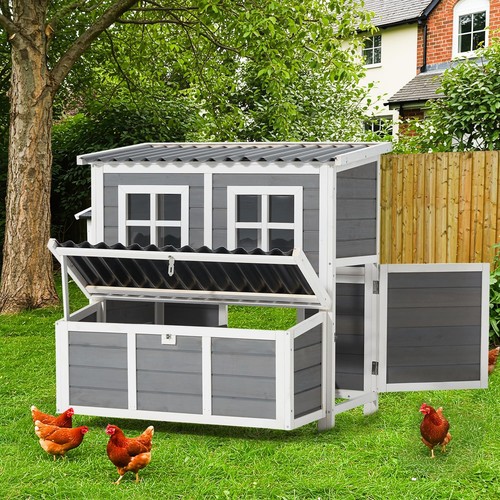 Wooden outdoor hen house for - outdoor,