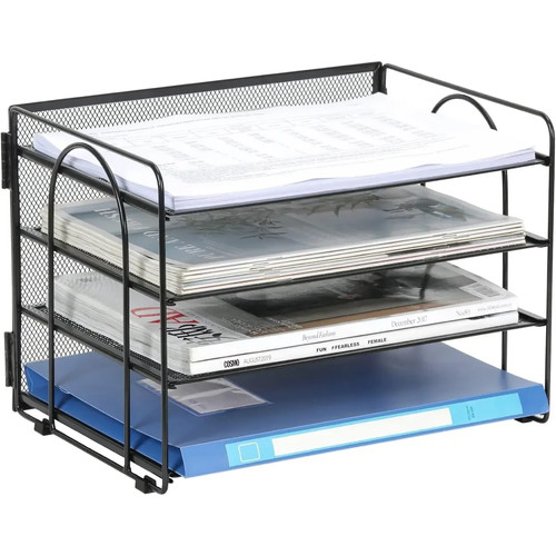 Senhoglb mesh desk tidy - 4, tier