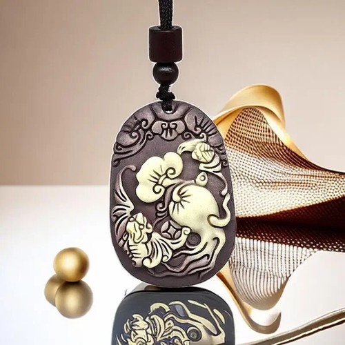 Jade bat pendant necklace - bat,