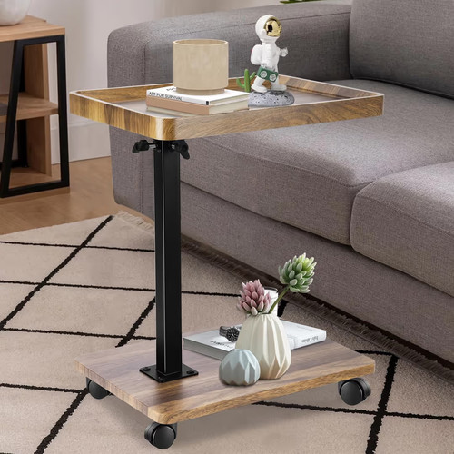 Shaped side table - c-shaped,