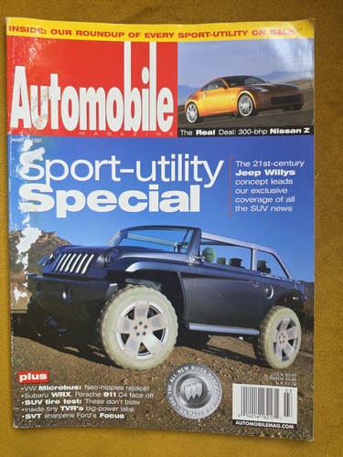 Automobile magazine mar 2001 - automobile,