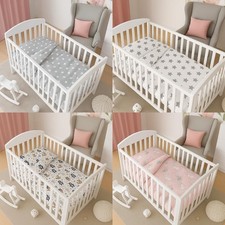 Baby Bedding Set Crib 120x90cm 2pc | Nursery Bedding to fit Cot Bed