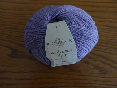 50g ball rowan wool cotton - x,