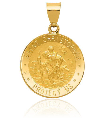 14k yellow gold large - gold, saint