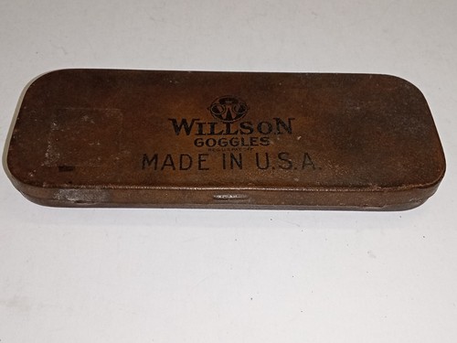 Vintage willson goggles metal - willson,