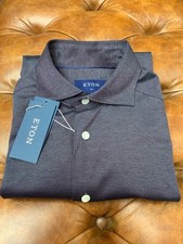 Eton Pique Long Sleeved Polo