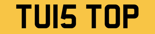 Number plate private - tu,