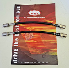 HEL RENAULT CLIO MK4 RS 200 220 TROPHY S/S REAR BRAIDED BRAKE LINES HOSES PIPES