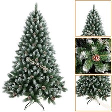 Artificial Christmas tree Green Snow with Pine Wrapped Full 4ft 5ft 6ft 7ft
