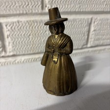 Vintage brass Welsh lady bell
