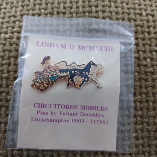 Police chariot pin - chariot,