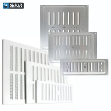 Adjustable Air Vent Cover, Hit & Miss Airflow Aluminium Internal External Walls!