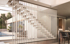 Indoor Balustrade Wall Staircase Railing Wooden Strip Metal Tube Metal Profile