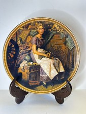 Vintage 1981 Norman Rockwell Dreaming In The Attic Limited Edition Plate N22323E