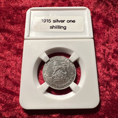1915 silver one shilling very - ,
