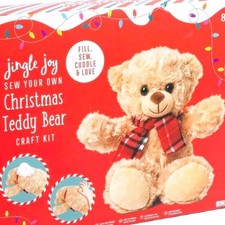Jingle Joy Christmas Teddy Bear Sewing Kit–Stuff, Sew, and Love Your Own Plush