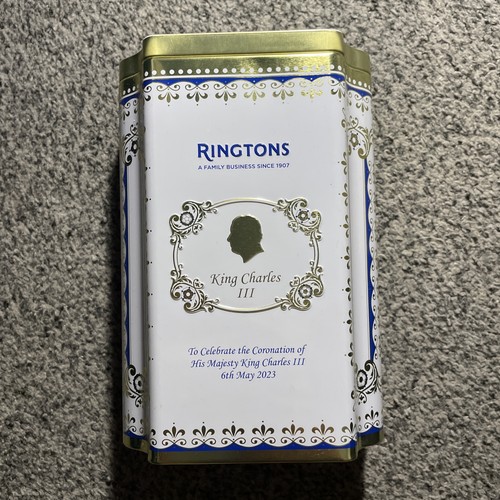Ringtons tea caddy tin king - caddy,